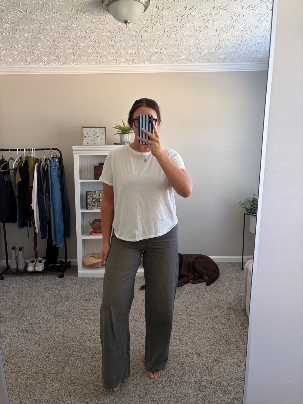 Wide Leg/Baggy Jeans - Acid Wash